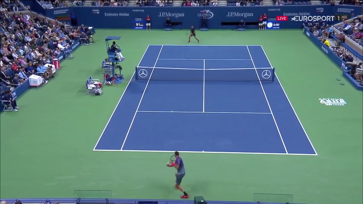 Rafael Nadal vs Juan Martin del Potro - US Open 2017 - Fuente: YouTube