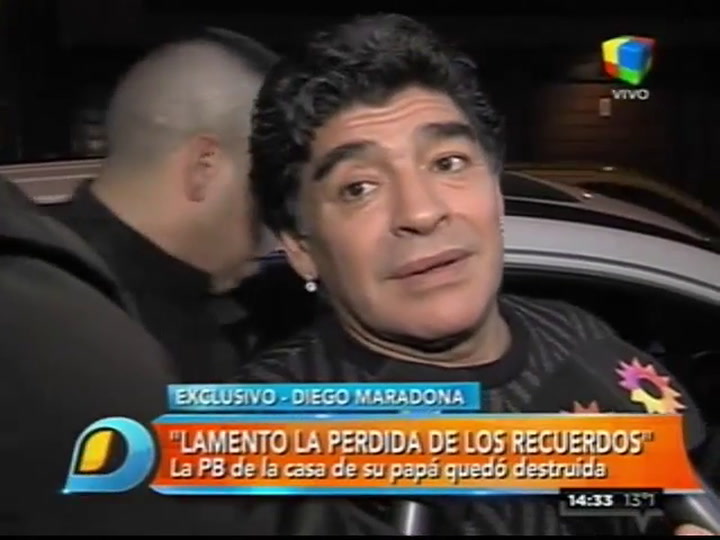 Diego Maradona, sobre el incendio en la casa de su padre: 'Lo hizo una persona enferma' (América)