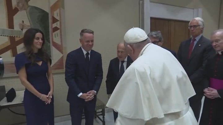 Pope Francis meets Ryder Cup captains
