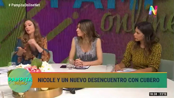 Pampita opinó sobre la pelea entre Nicole y Cubero - Fuente: NET TV