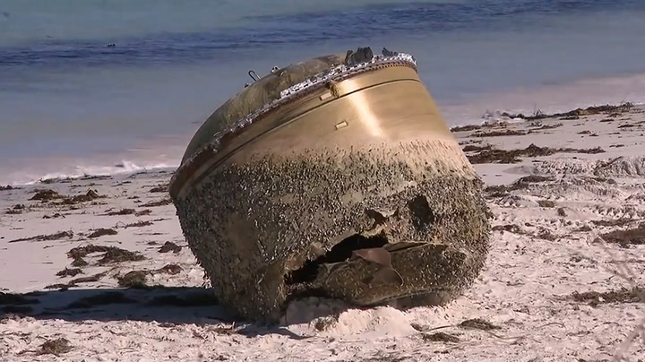Mysterious car-sized object that washed up on Australian beach thought to be ‘space junk’