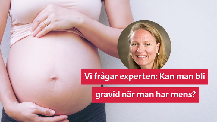 Vi frågar experten: Kan man bli gravid när man har mens?