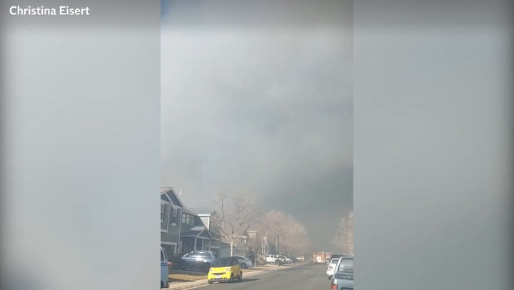 Homes destroyed as dangerous winds spread wildfire across Colorado