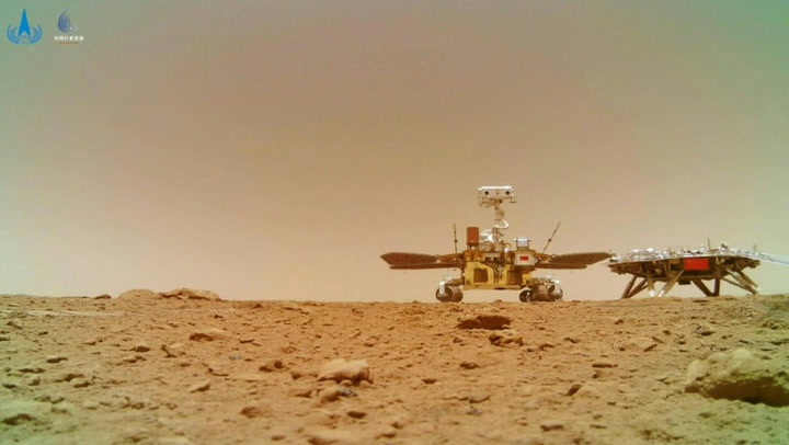 China releases new videos from Mars probe