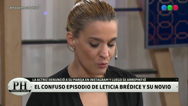 Leticia Bredice se arrepintió del escrache a su novio - Fuente: telefe