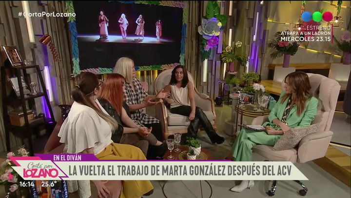 La vuelta al trabajo de Marta González después del ACV - Fuente: telefe