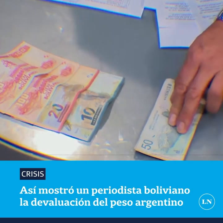 Un periodista boliviano mostró la devaluación del peso argentino en relación a la moneda de su país