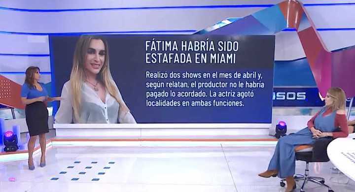 Fátima Flórez habría sufrido una estafa en Miami.