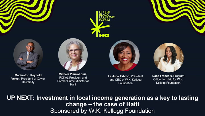 Investment in Local Income Generation as a Key to Lasting Change – The Case of Haiti