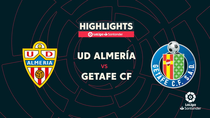 La lIga Santander (J14): Resumen y goles del UD Almería 1 - 0 Getafe CF