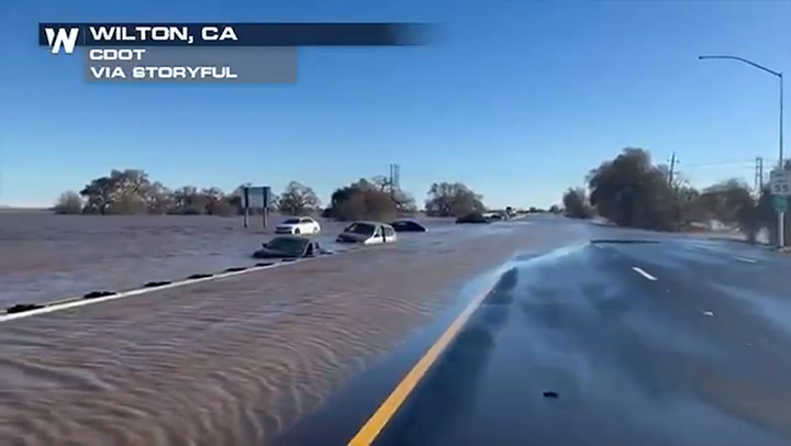 Inundaciones en algunas ciudades de California