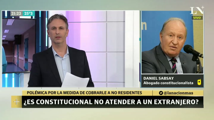 Daniel Sabsay: 'Es constitucional si se redacta como se lo está planteando'