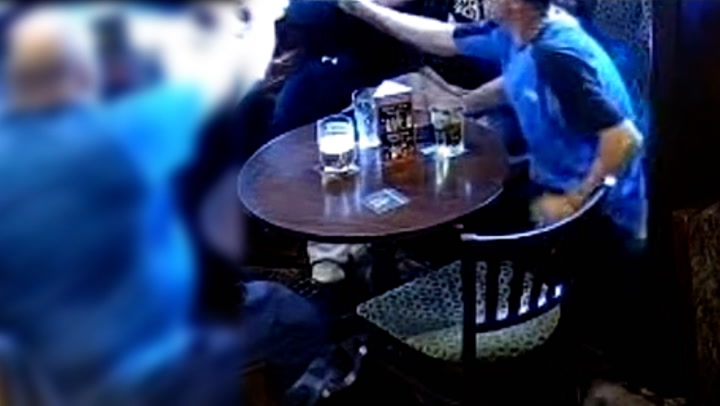 CCTV shows drunk driver spending hours in pub before killing father-of-three in crash