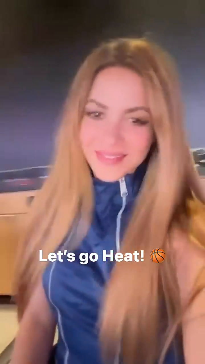 Shakira apoyó a los Miami Heat de la NBA