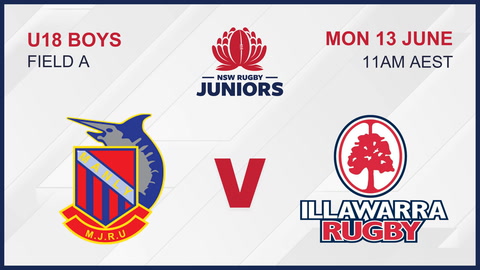 13 June - U18 Boys Field 1 - Manly V Illawarra
