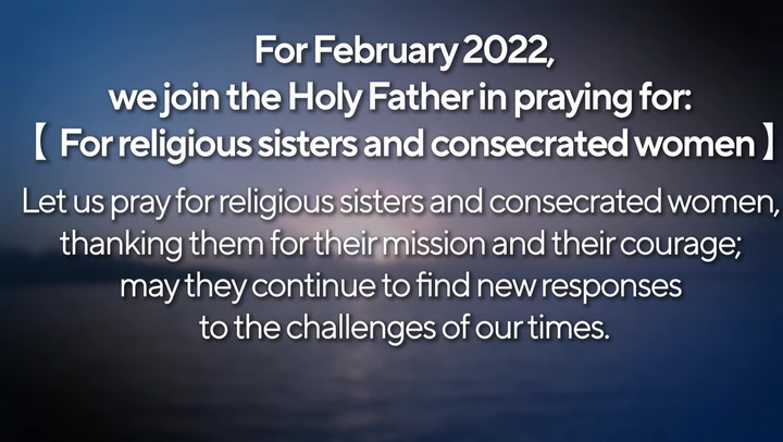 February 2022 - For religious sisters and consecrated women
