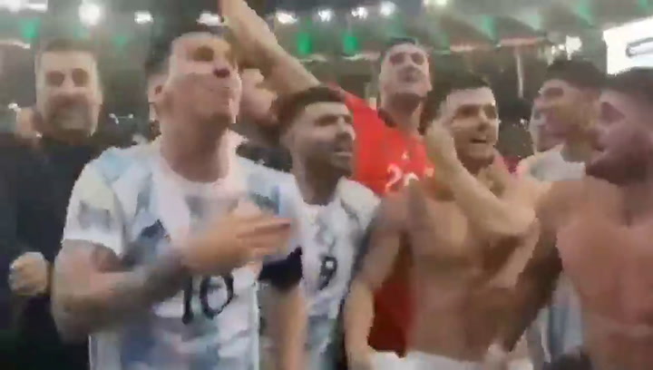 La actitud de Lionel Messi con Rodrigo De Paul en los festejos por la obtención de la Copa América