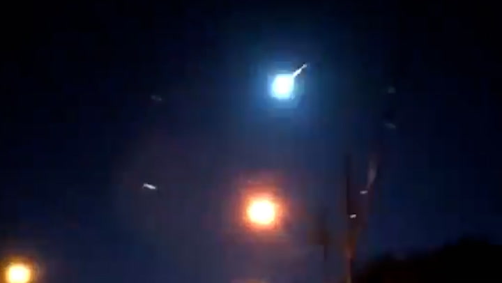 TV reporter captures meteor near miss during Facebook live