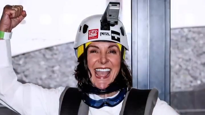 Strictly's Shirley Ballas does charity zip line after brother's suicide