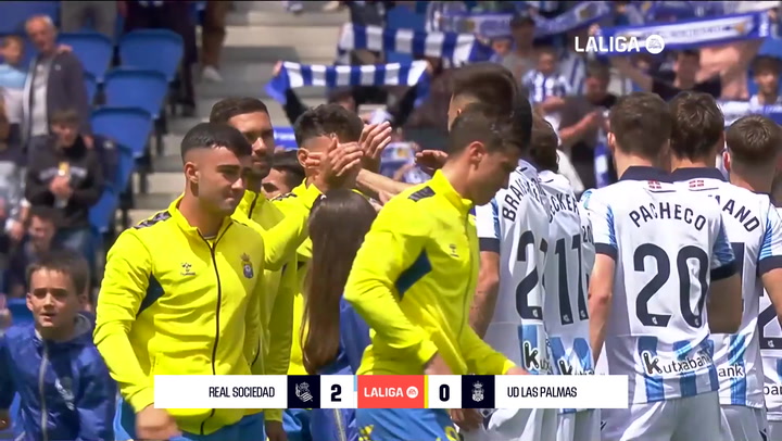 Real Real Sociedad 2-0 Ud Las Palmas: resumen y goles | LaLiga EA Sports (J34)