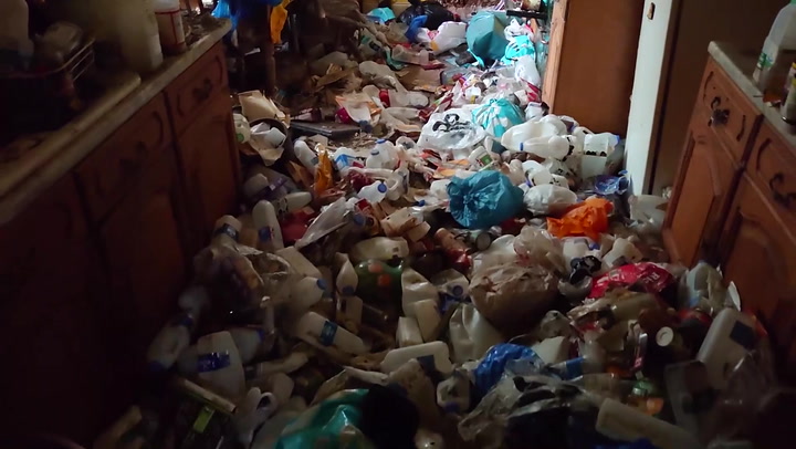 Shocking footage shows inside of 'Britain's filthiest home'