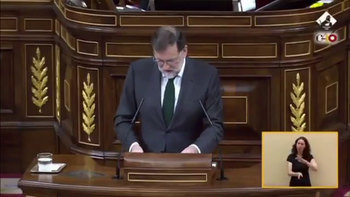El discurso de Rajoy: 'Ha sido un honor ser presidente del Gobierno de España' - Fuente: Twitter