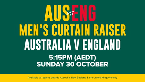 30 October 2022 - Australia v England Series - Curtain Raiser