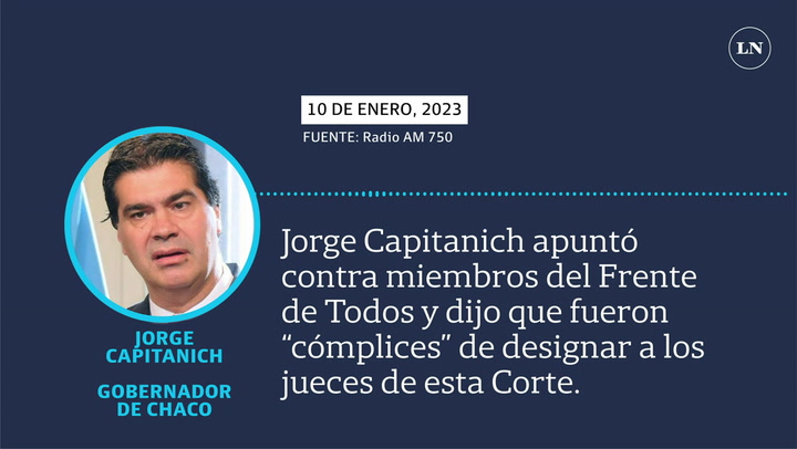 Jorge Capitanich apuntó contra miembros del Frente de Todos y dijo que fueron “cómplices”