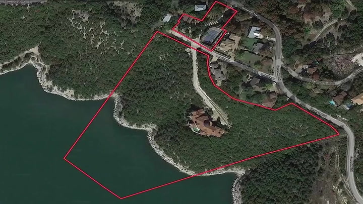 Mansion built into side of Texas mountain lists for $13m