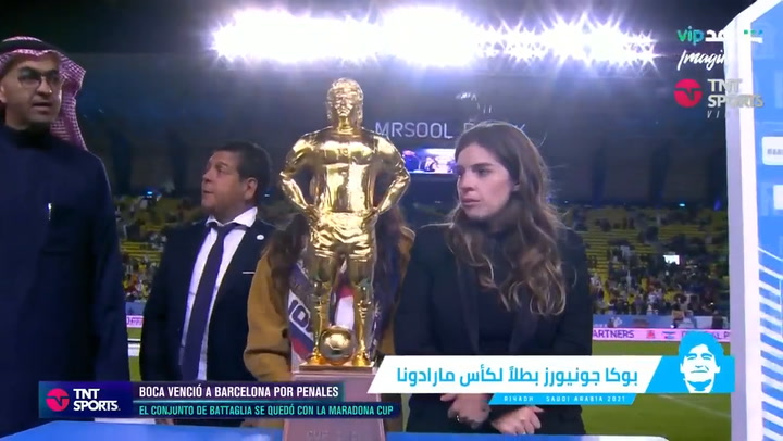Dalma y Gianinna en la Maradona Cup