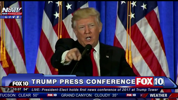 Donald Trump se cruzó con un periodista de la CNN