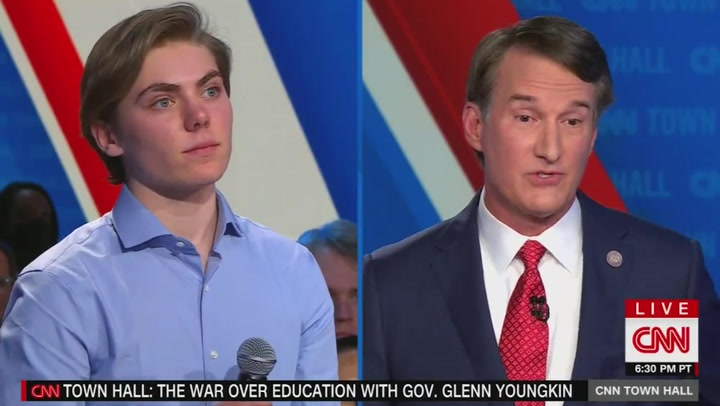 Virginia governor confronted by transgender student during debate