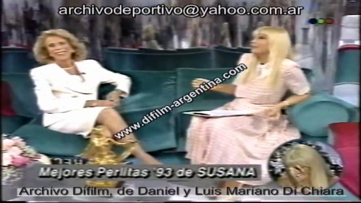 Susana Gimenez (1993) | Dinosaurio vivo - Fuente: Archivo DiFilm