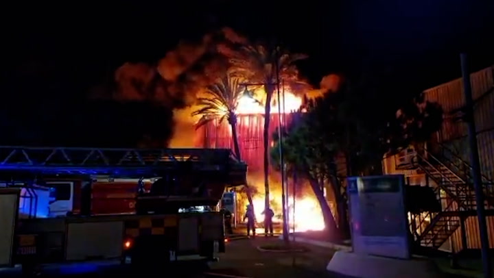 Marbella: Huge fire breaks out at marina in popular tourist port