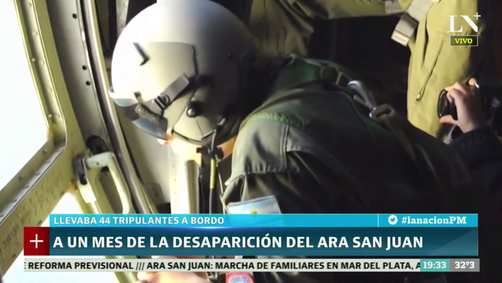 Video: Se cumplió un mes de la desaparición del submarino ARA San Juan