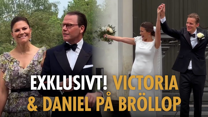 EXKLUSIVT: Victoria och Daniel på bröllop – se filmen!