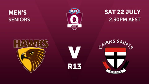 Manunda Hawks - AFL Cairns v Cairns Saints - AFL Carins