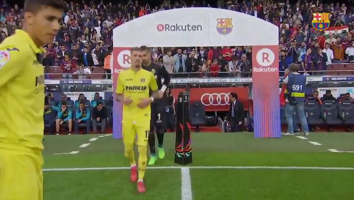 El Villarreal le hizo el pasillo al Barcelona por el título de La Liga – Fuente: Twitter