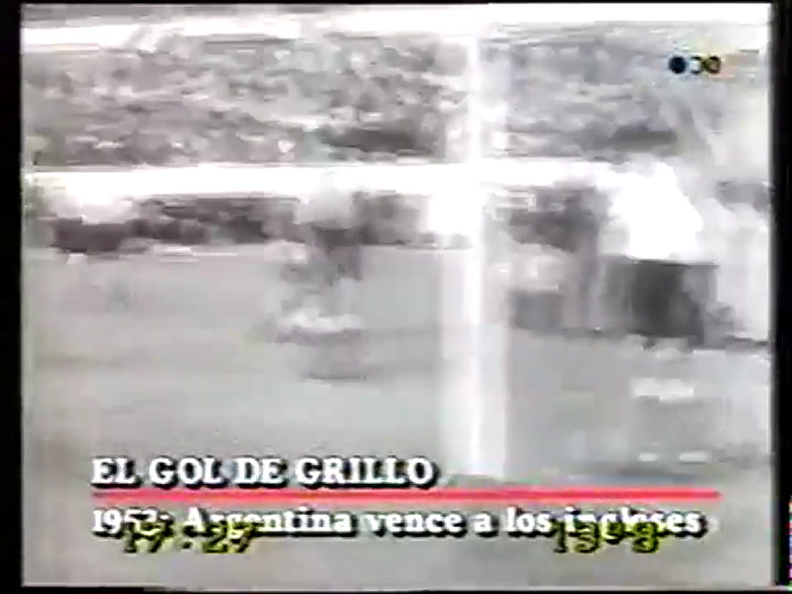 El gol de Grillo a los ingleses en 1953