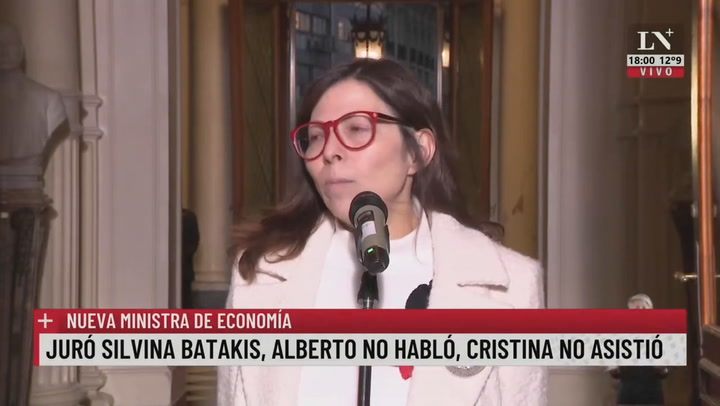 Silvina Batakis: 'Creo en el equilibro fiscal'