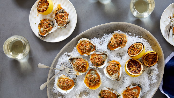 A Perfect Match: Roasted Oysters with Grüner Veltliner