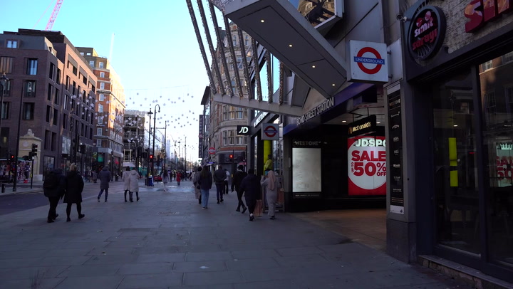 Cost of living crisis sees central London empty during Boxing Day sales