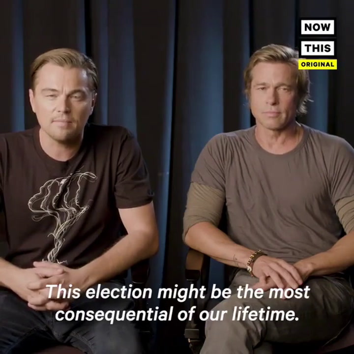 Leonardo DiCaprio y Brad Pitt, unidos por las elecciones: Instagram Leonardodicaprio