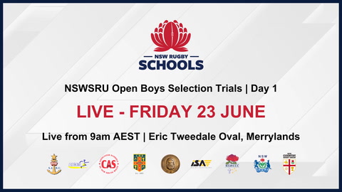 23 Jun - NSWSRU Boys Selection Trials - Day 1