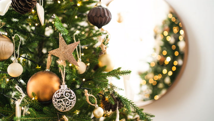 holiday decorative whimsical christmas metal gold stars on wood