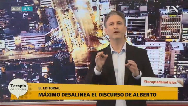 Máximo Kirchner se desalinea del discurso de Alberto Fernández