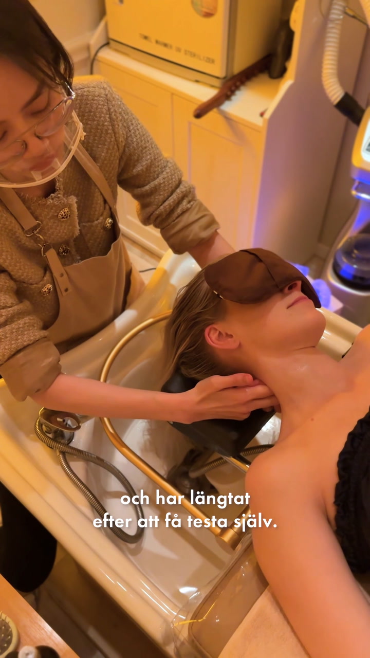 ELLEs beautyredaktör testar Asian head spa-behandling