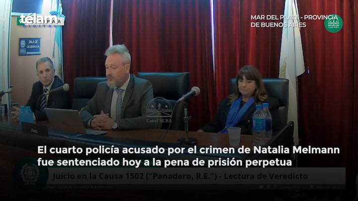 Lectura de la condena al expolicía Ricardo Panadero por la violación y asesinato de Natalia Melmann