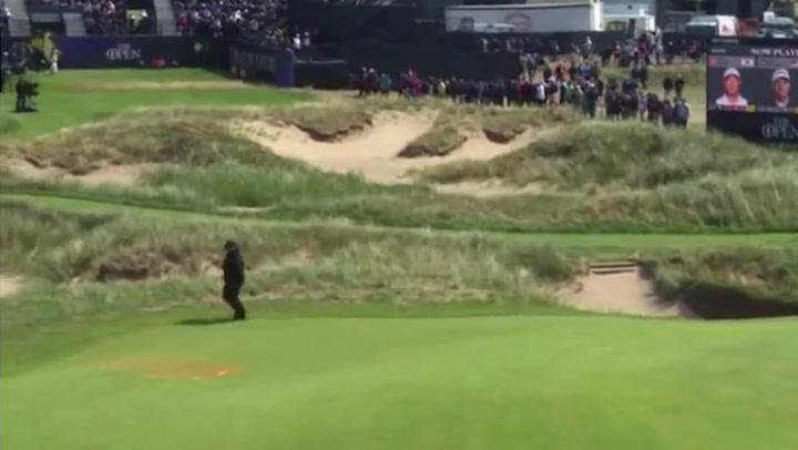 Orange powder seen on Open Championship course after Just Stop Oil halt play