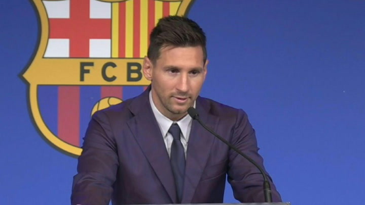 Messi says he 'never imagined' he would be leaving Barcelona